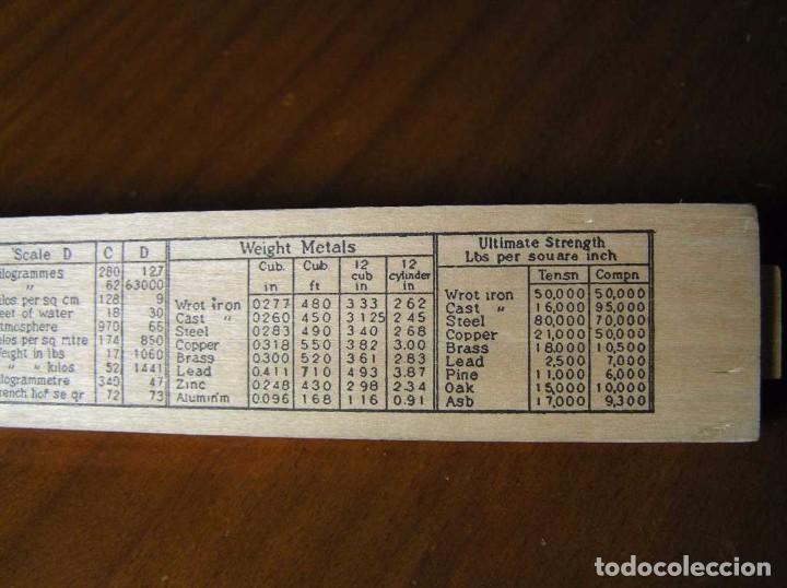 Antig&uuml;edades: REGLA DE CALCULO DE MADERA ENGINEERING INSTRUMENTS MADE IN U. S. A. SLIDE RULE RECHENSCHIEBER - Foto 22