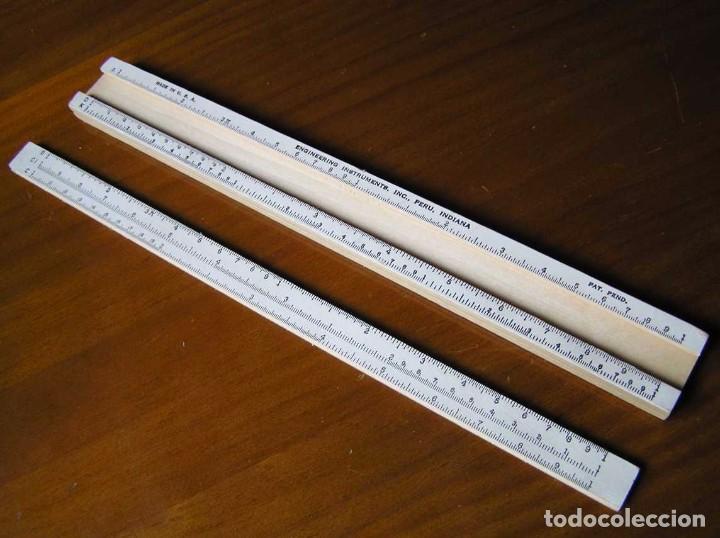 Antig&uuml;edades: REGLA DE CALCULO DE MADERA ENGINEERING INSTRUMENTS MADE IN U. S. A. SLIDE RULE RECHENSCHIEBER - Foto 25