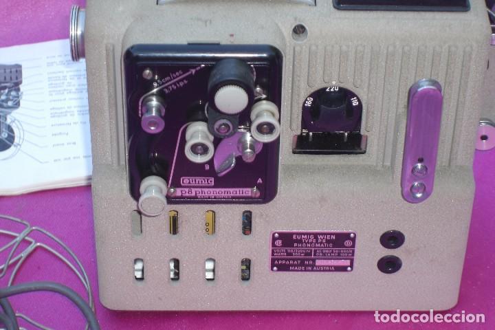 Antig&uuml;edades: PROYECTOR DE CINE EUMIG PHONOMATIC SUPER 8 CAR - Foto 14