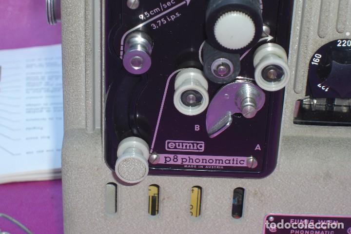 Antig&uuml;edades: PROYECTOR DE CINE EUMIG PHONOMATIC SUPER 8 CAR - Foto 15