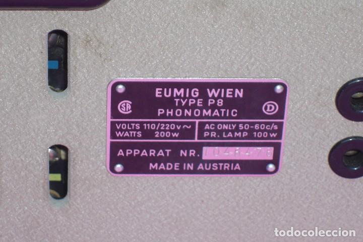 Antig&uuml;edades: PROYECTOR DE CINE EUMIG PHONOMATIC SUPER 8 CAR - Foto 16