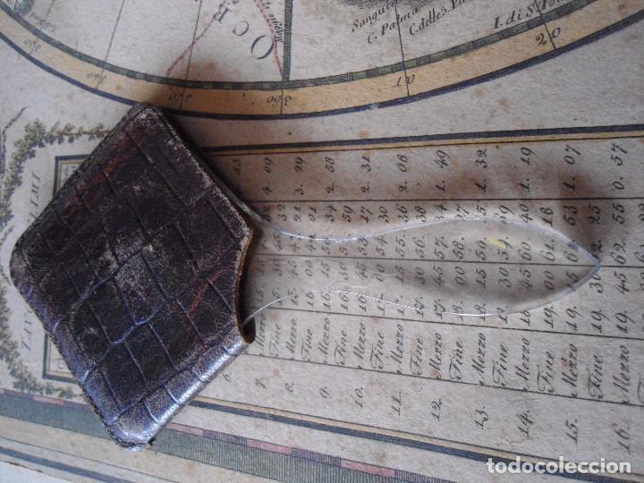 Antig&uuml;edades: ANTIGUA LUPA CON SU FUNDA DE PIEL - Foto 5