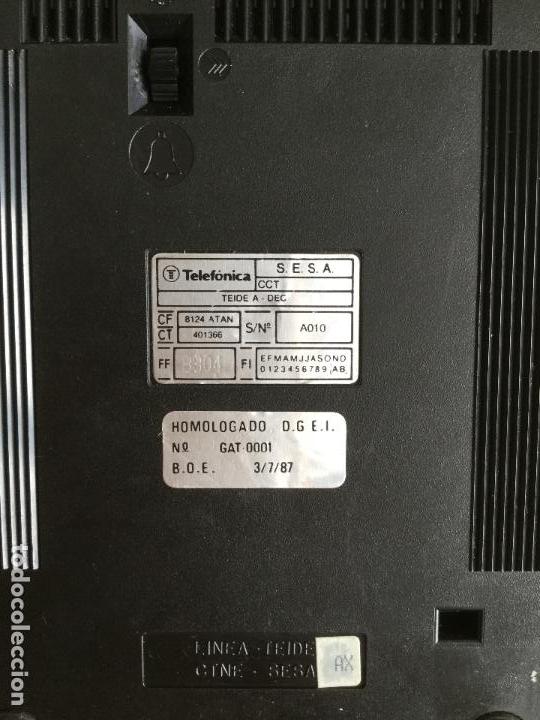 Tel&eacute;fonos: TELEFONO TEIDE ROJO DE SESA A&Ntilde;O 1987 - Foto 6