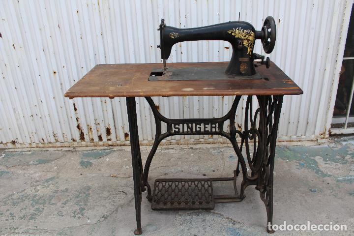 Antig&uuml;edades: maquina de coser singer 16 k 33 - Foto 7