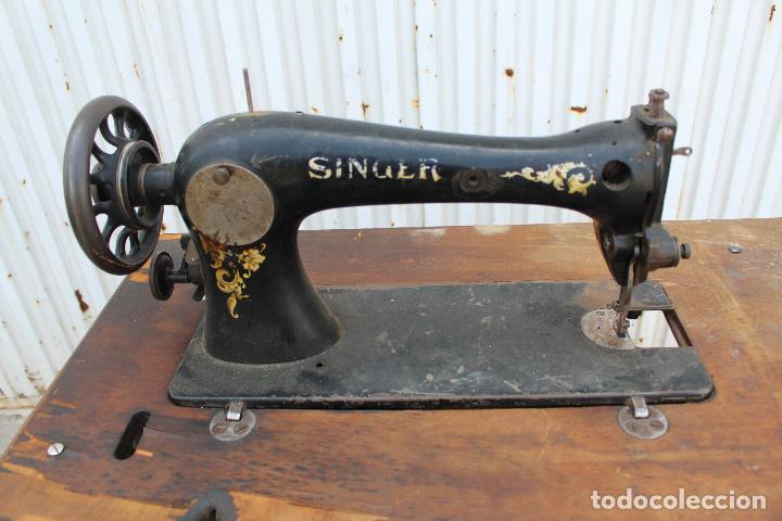 Antig&uuml;edades: maquina de coser singer 16 k 33 - Foto 9