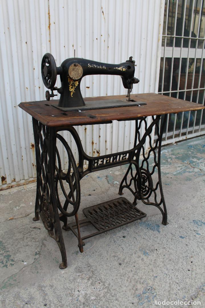 Antig&uuml;edades: maquina de coser singer 16 k 33 - Foto 11