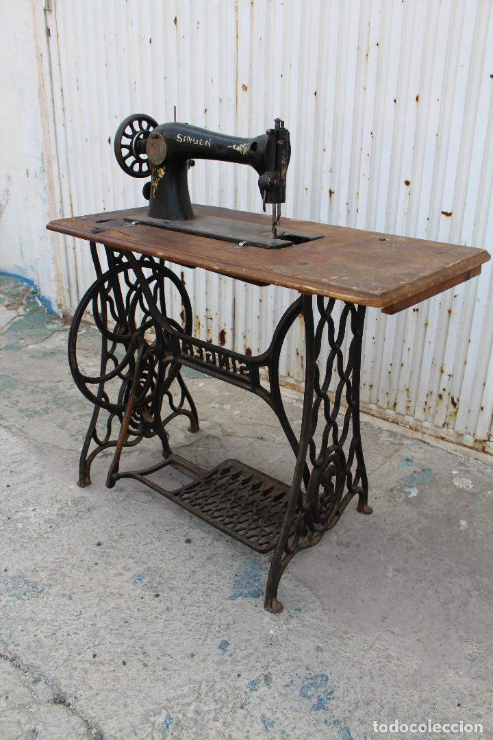 Antig&uuml;edades: maquina de coser singer 16 k 33 - Foto 12