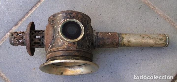 Antig&uuml;edades: peque&ntilde;o farol de carro (30cm aprox) - Foto 9