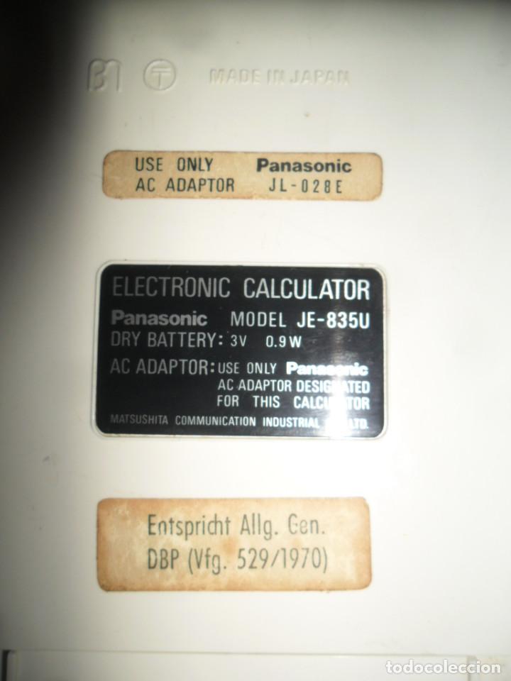 Antig&uuml;edades: Calculadora de sobremesa Panasonic 835 (1970) funcionando - Foto 4