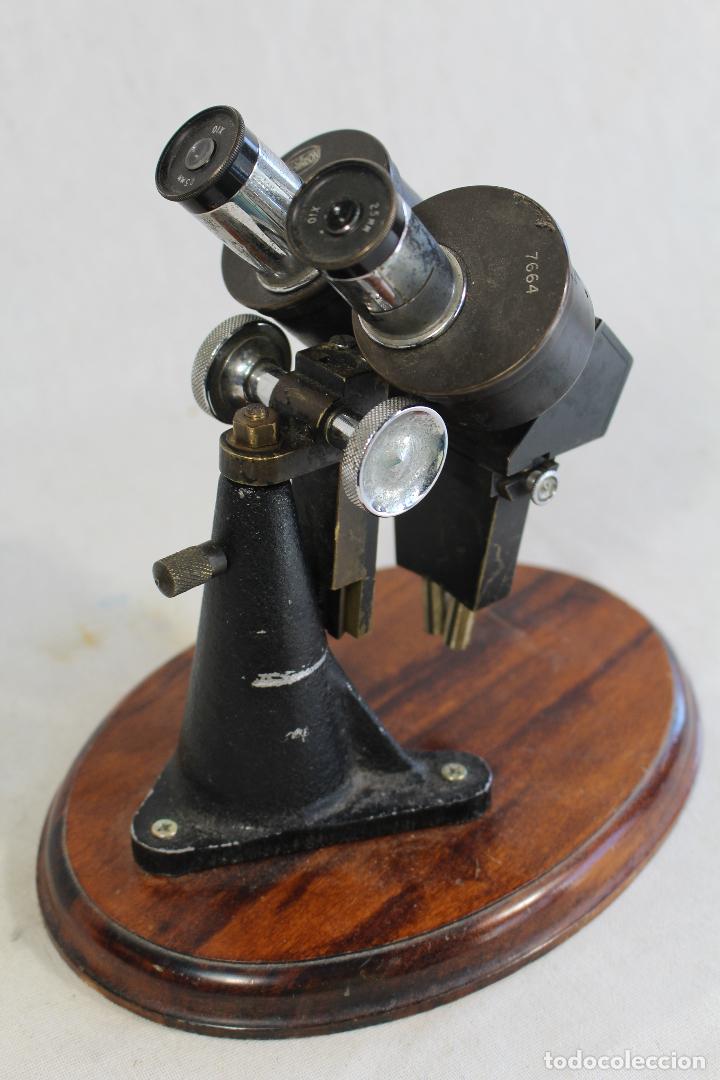 Antig&uuml;edades: microscopio antiguo ingles beck - london - Foto 7
