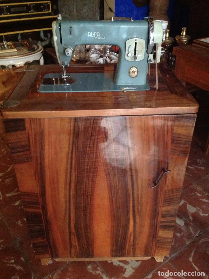 máquina de coser alfa con el cabezal y mueble - Comprar Máquinas de Costura  Antigas Alfa no todocoleccion