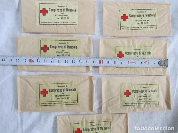 Antig&uuml;edades: 7 sobres de antiguas compresas francesas. Sin usar - Foto 2
