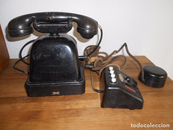 Tel&eacute;fonos: Antiguo tel&eacute;fono de sobremesa de Cuartel - Foto 1