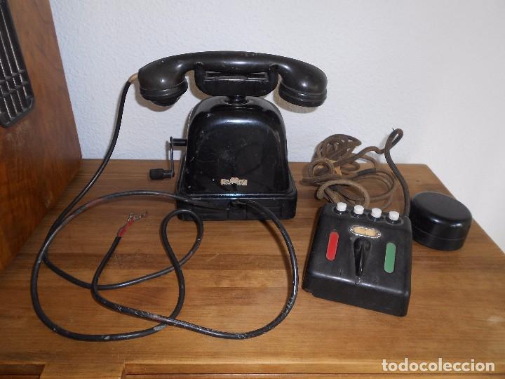 Tel&eacute;fonos: Antiguo tel&eacute;fono de sobremesa de Cuartel - Foto 2