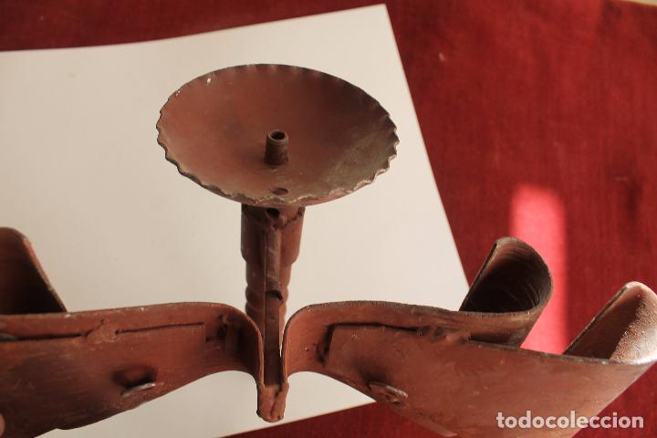 Antig&uuml;edades: APLIQUE DE PARED, EN HIERRO FORJADO - Foto 2