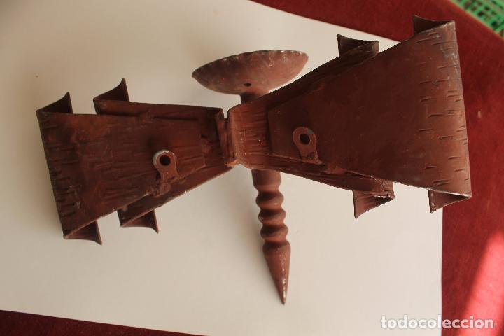 Antig&uuml;edades: APLIQUE DE PARED, EN HIERRO FORJADO - Foto 3