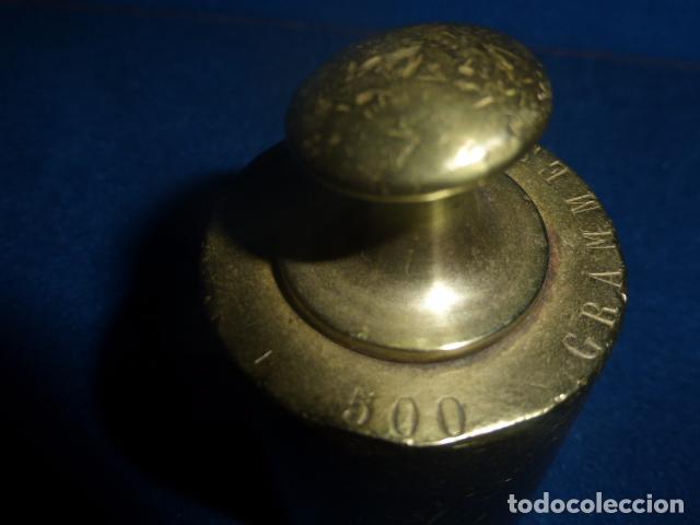 Antig&uuml;edades: ANTIGUO JUEGO DE 5 PESAS DE BRONCE - Foto 3