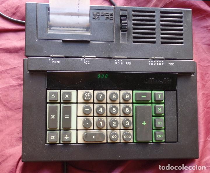 Antig&uuml;edades: CALCULADORA IMPRESORA OLIVETTI LOGOS 41 PD - Foto 3