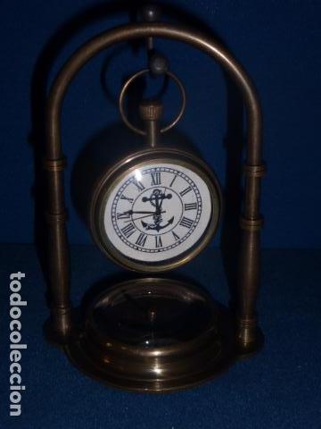 Antig&uuml;edades: BRUJULA MAS RELOJ DE BOLSILLO. - Foto 6