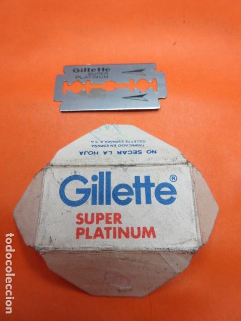 Antig&uuml;edades: CUCHILLA AFEITAR GUILLETTE SUPER PLATINUM - Foto 1
