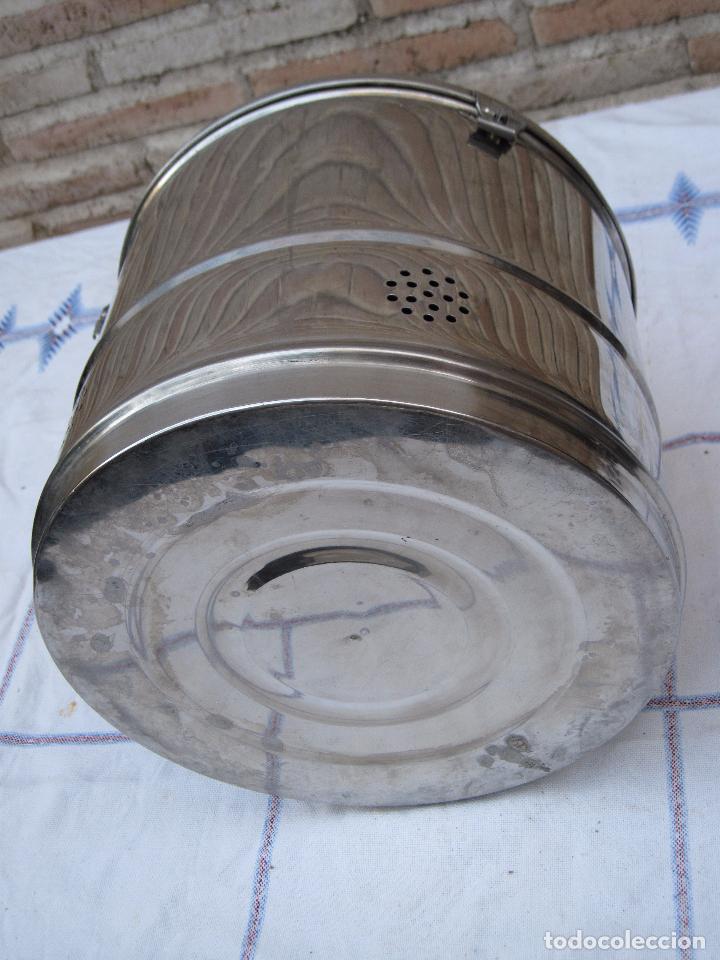 Antig&uuml;edades: CUBO SANITARIO EN ACERO INOXIDABLE. - Foto 5