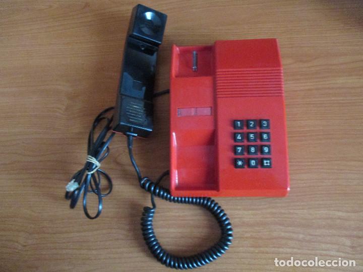 Tel&eacute;fonos: TELEFONO ROJO MODELO TEIDE (FUNCIONA PERFECTAMENTE) - Foto 2