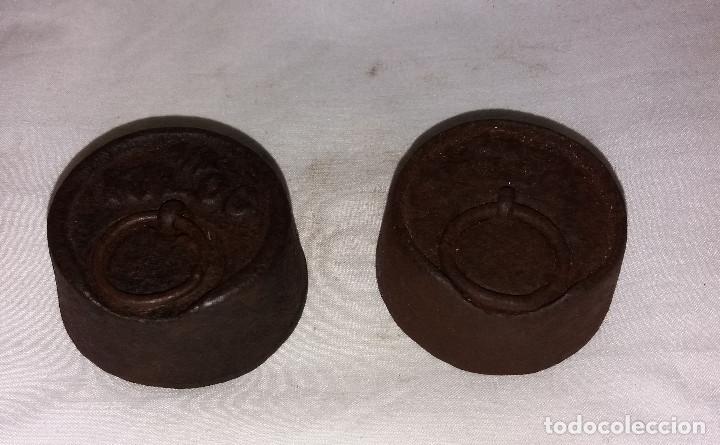 Antig&uuml;edades: PESAS DE BALANZAS ANTIGUA - Foto 1