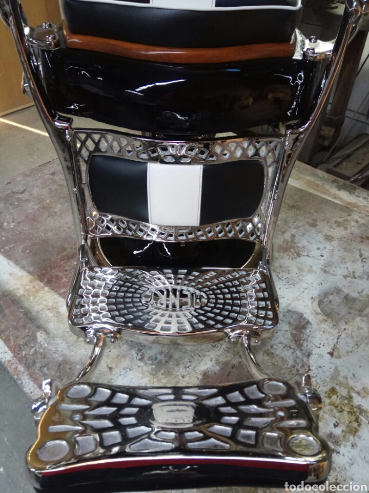 Antig&uuml;edades: Sillon de barbero antiguo Henry de 1930 - Foto 6