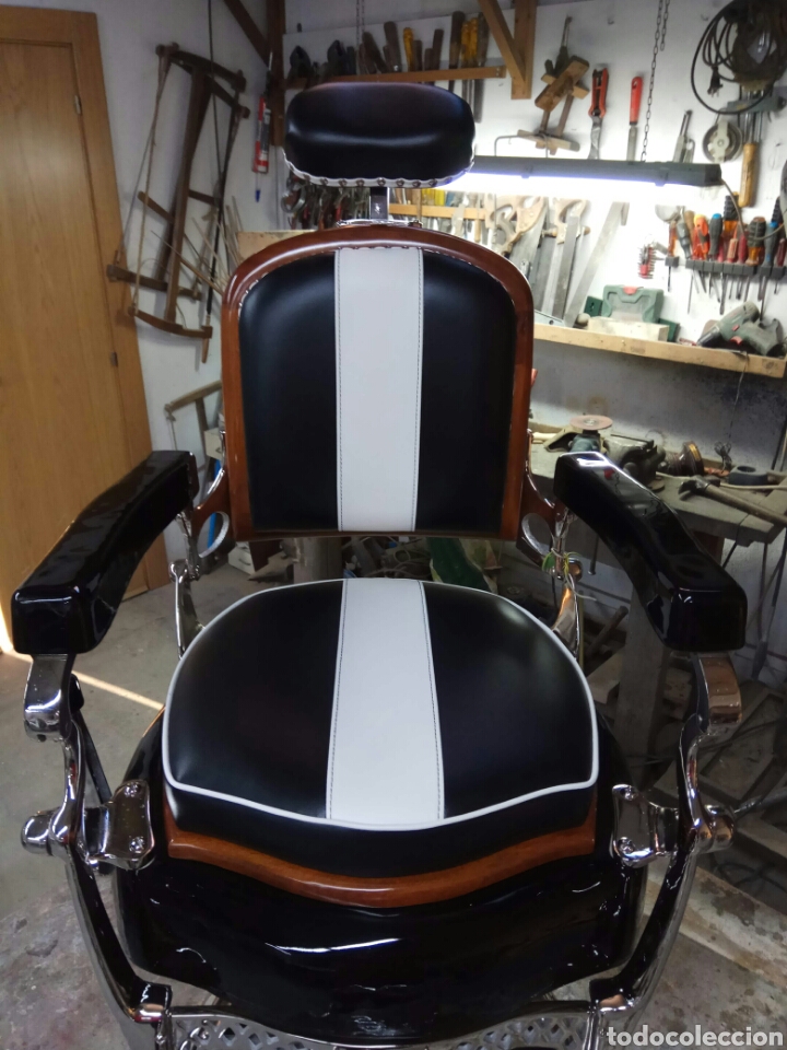 Antig&uuml;edades: Sillon de barbero antiguo Henry de 1930 - Foto 3