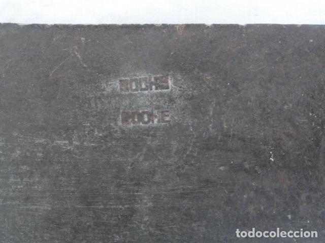 Antig&uuml;edades: PU&Ntilde;AL MACHETE DE HIERRO CON MARCA ROCHE Y MANGO DE ASTA. - Foto 2