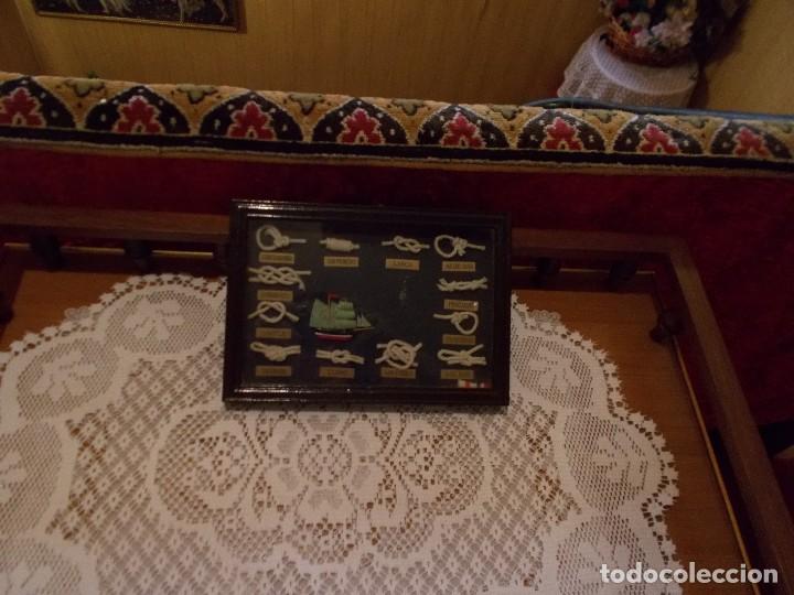 Antig&uuml;edades: Cuadro de nudos marineros mide sobre 20x15 aprox - Foto 1