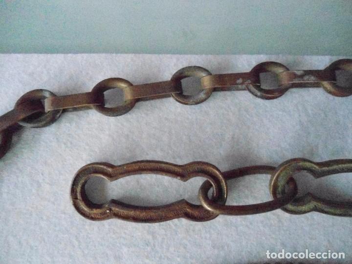 Antig&uuml;edades: LOTE DE ANTIGUAS CADENAS DE METAL - Foto 2