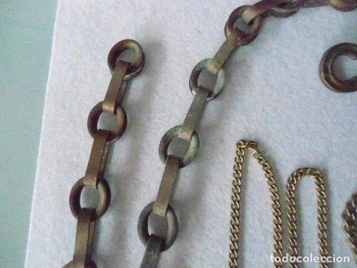 Antig&uuml;edades: LOTE DE ANTIGUAS CADENAS DE METAL - Foto 3