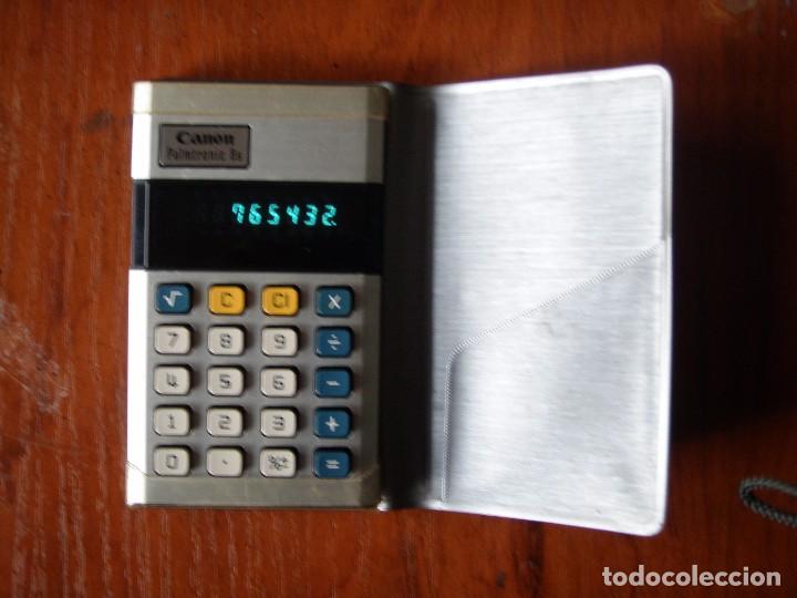 Antig&uuml;edades: CALCULADORA CANON PALMTROMIC 8S FUNCIONANDO CON FUNDA - Foto 2