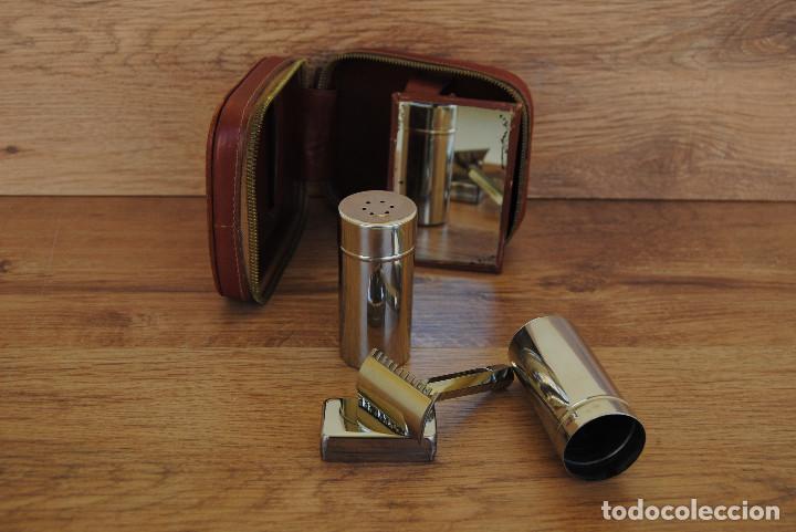 Antig&uuml;edades: Conjunto de afeitado antiguo ESTUCHE 5 PIEZAS - Foto 5