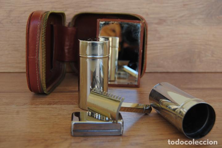Antig&uuml;edades: Conjunto de afeitado antiguo ESTUCHE 5 PIEZAS - Foto 6