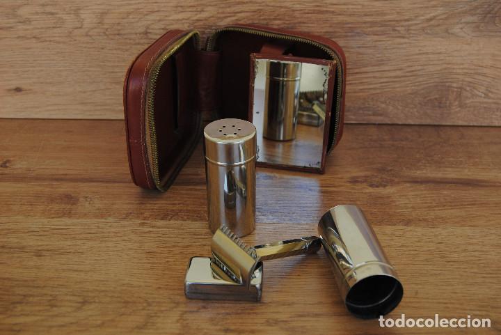 Antig&uuml;edades: Conjunto de afeitado antiguo ESTUCHE 5 PIEZAS - Foto 7
