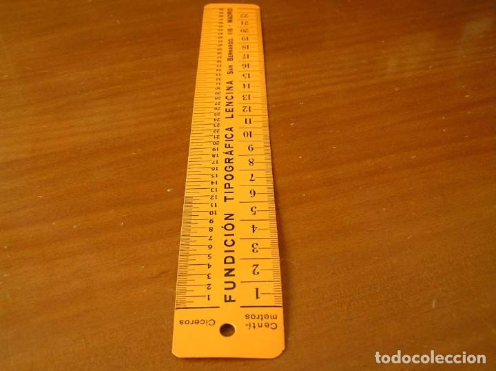Antig&uuml;edades: REGLA TIPOMETRO FUNDICION TIPOGRAFICA LENCINA TIPOGRAFO TYPOMETER TYPOGRAPH - - Foto 4