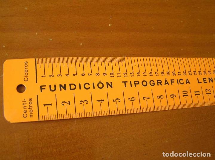 Antig&uuml;edades: REGLA TIPOMETRO FUNDICION TIPOGRAFICA LENCINA TIPOGRAFO TYPOMETER TYPOGRAPH - - Foto 6
