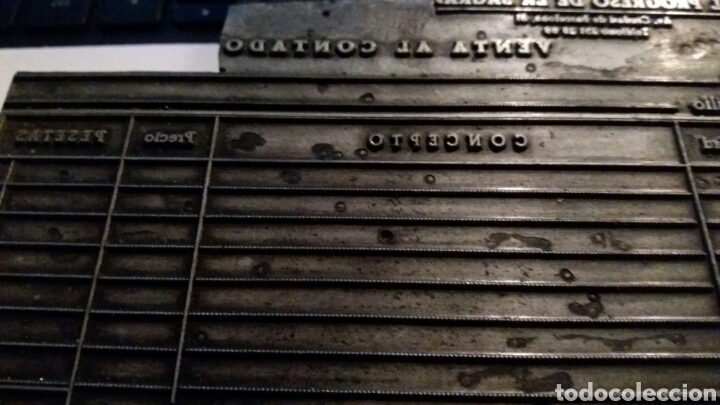 Antig&uuml;edades: Sello de imprenta o Troquel de factura el progreso de la sagra - Foto 1