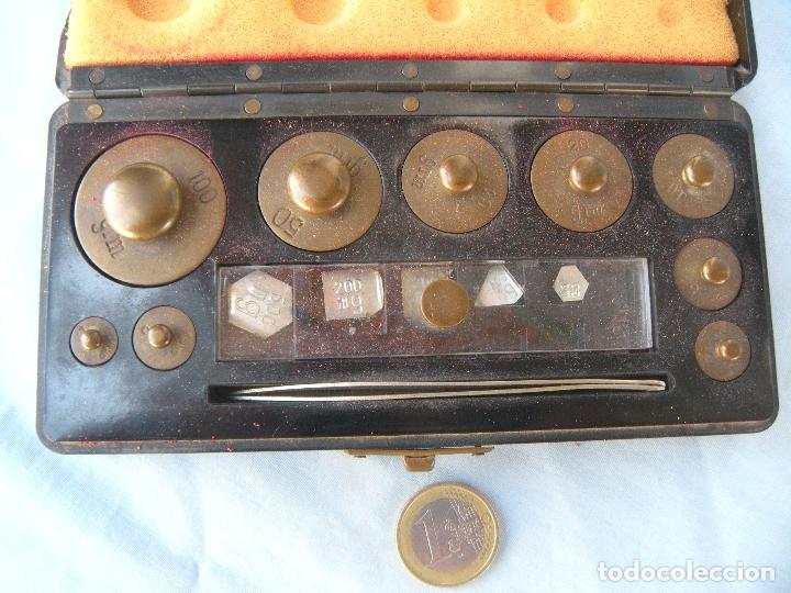 Antig&uuml;edades: JUEGO DE PESAS DE PRECISI&Oacute;N. - Foto 8