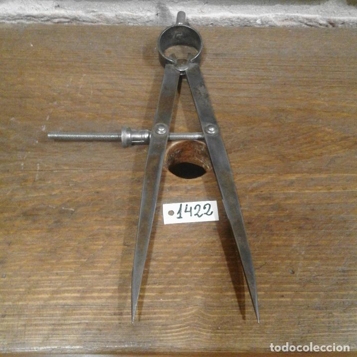 Antig&uuml;edades: ANTIGUO COMPAS DE METALISTA - Foto 1