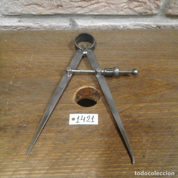 Antig&uuml;edades: ANTIGUO COMPAS DE METALISTA - Foto 1
