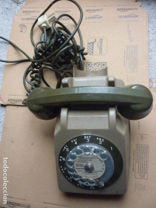 Tel&eacute;fonos: ANTIGUO TELEFONO FRANCES DE RUEDA CON AURICULAR SUPLETORIO - Foto 1