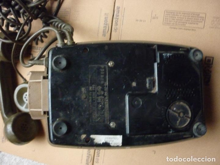 Tel&eacute;fonos: ANTIGUO TELEFONO FRANCES DE RUEDA CON AURICULAR SUPLETORIO - Foto 2