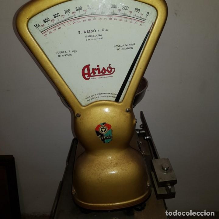 Antig&uuml;edades: BASCULA DE TIENDA MARCA ARIS&Oacute; - Foto 7