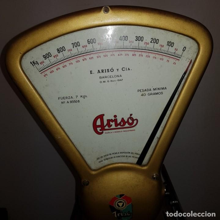 Antig&uuml;edades: BASCULA DE TIENDA MARCA ARIS&Oacute; - Foto 8