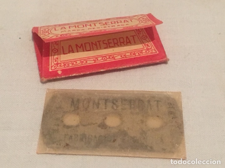 Antig&uuml;edades: HOJA DE AFEITAR O CUCHILLA LA MONTSERRAT - Foto 3