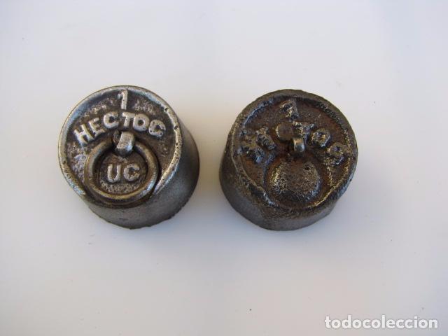 Antig&uuml;edades: dos pesas 1 hectoc - Foto 1