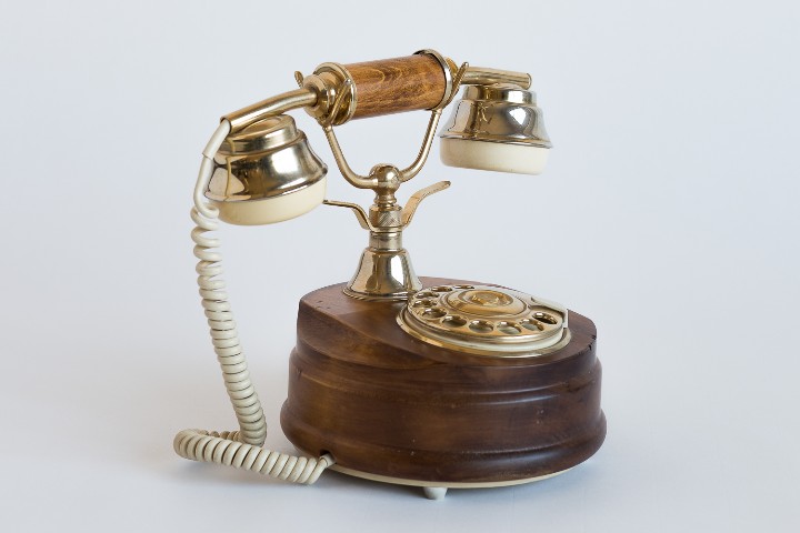 Tel&eacute;fonos: TEL&Eacute;FONO DE MADERA MARCADOR ANAL&Oacute;GICO - Foto 2
